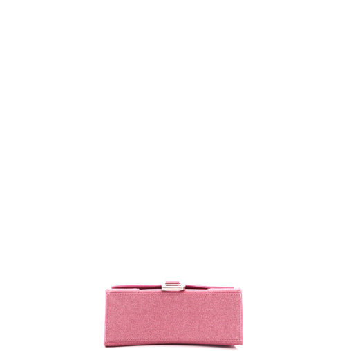 Balenciaga Hourglass Top Handle Bag Glitter Leather XS