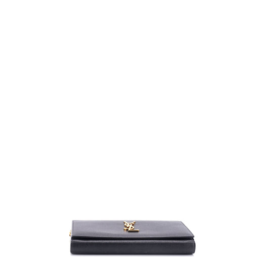 Saint Laurent Classic Monogram Wallet on Chain Leather