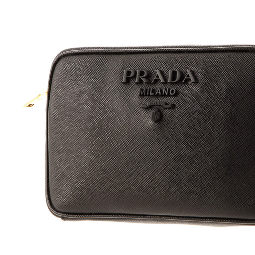 Prada Monochrome Camera Bag Saffiano Leather Small