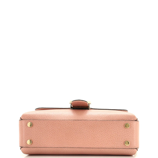 Gucci Interlocking Top Handle Bag Leather Small