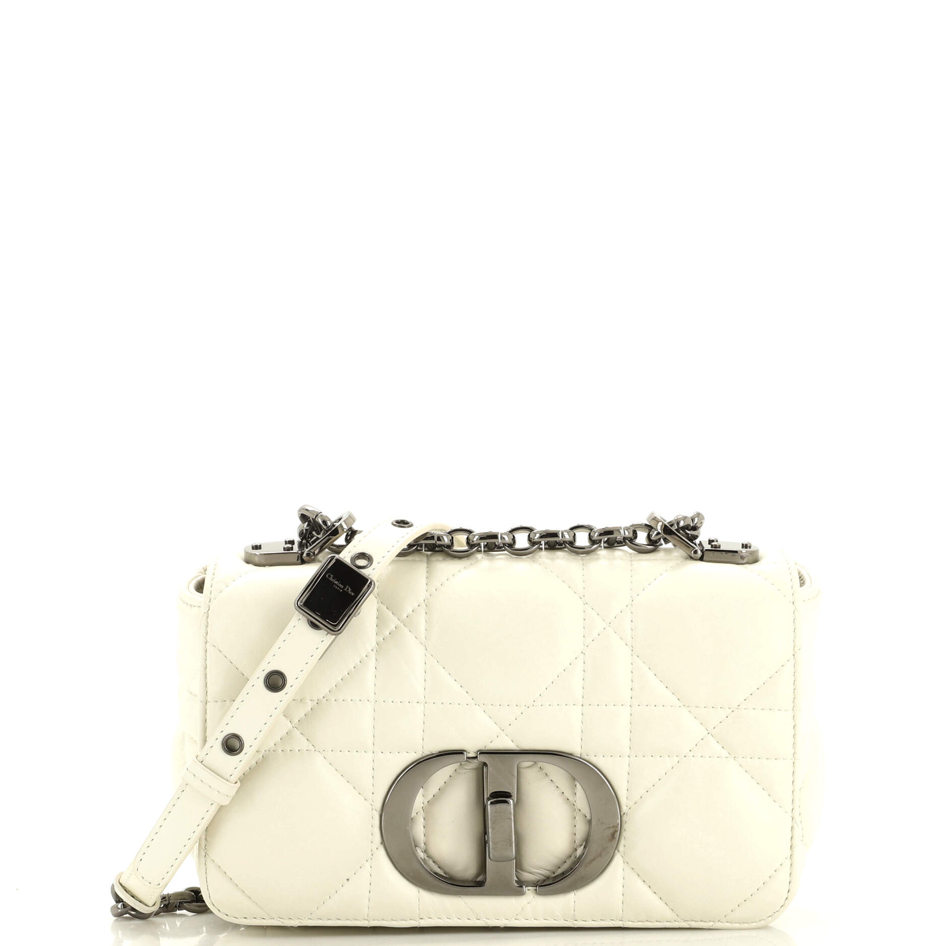 Christian Dior Caro Bag Macrocannage Quilt Calfskin Medium