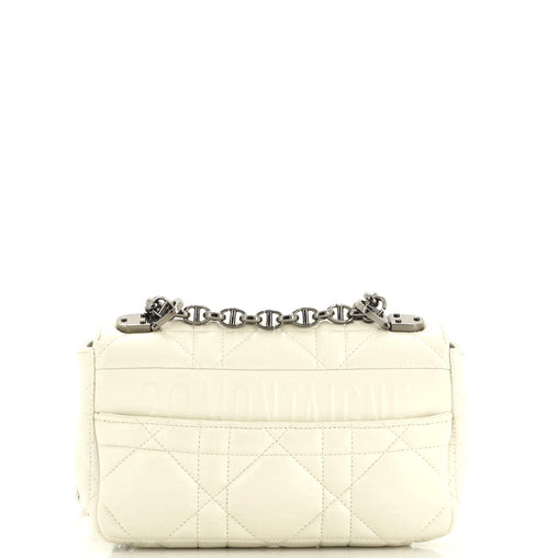 Christian Dior Caro Bag Macrocannage Quilt Calfskin Medium