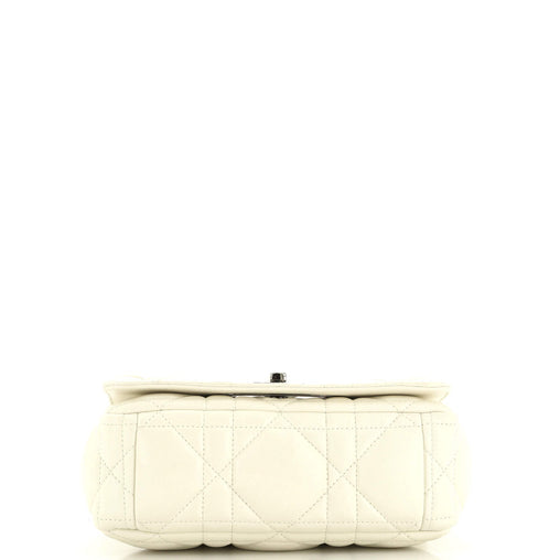 Christian Dior Caro Bag Macrocannage Quilt Calfskin Medium
