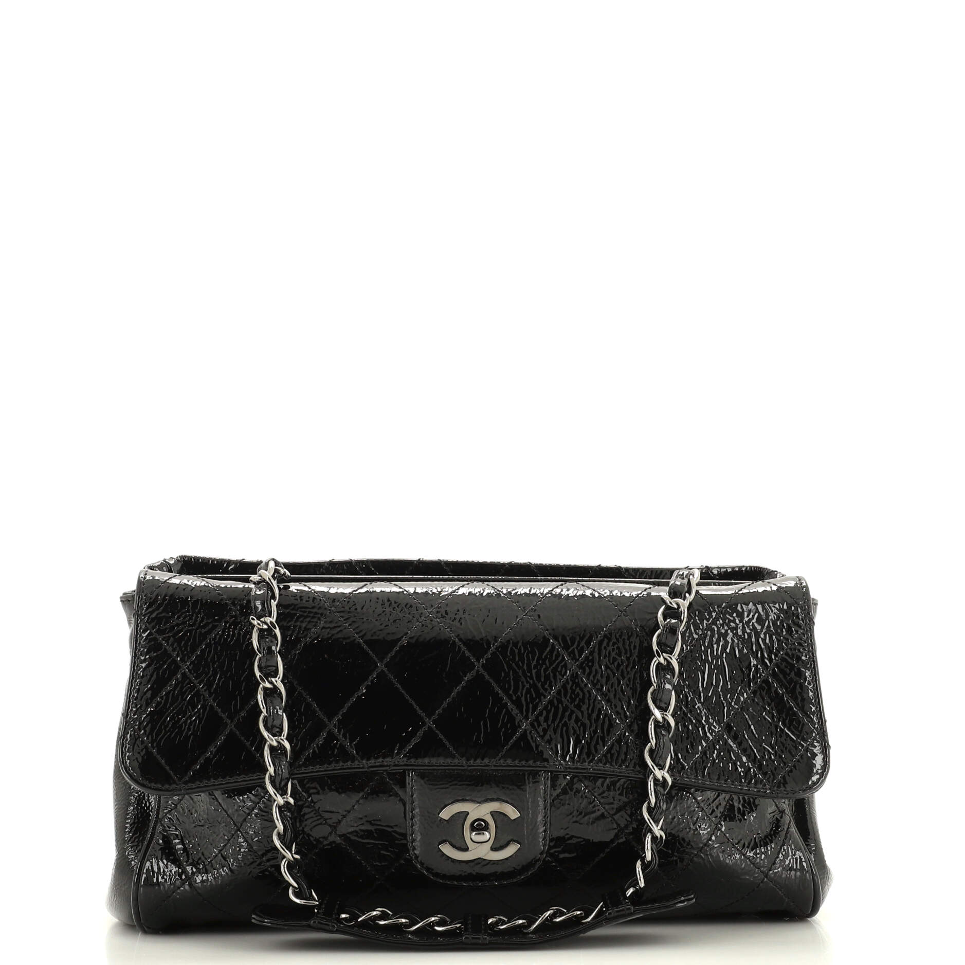 Chanel Ritz Flap Bag Quilted Patent Small