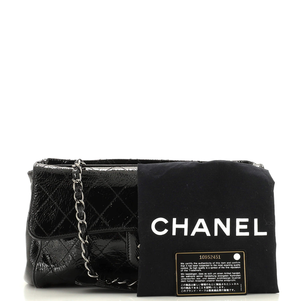 Chanel Ritz Flap Bag Quilted Patent Small