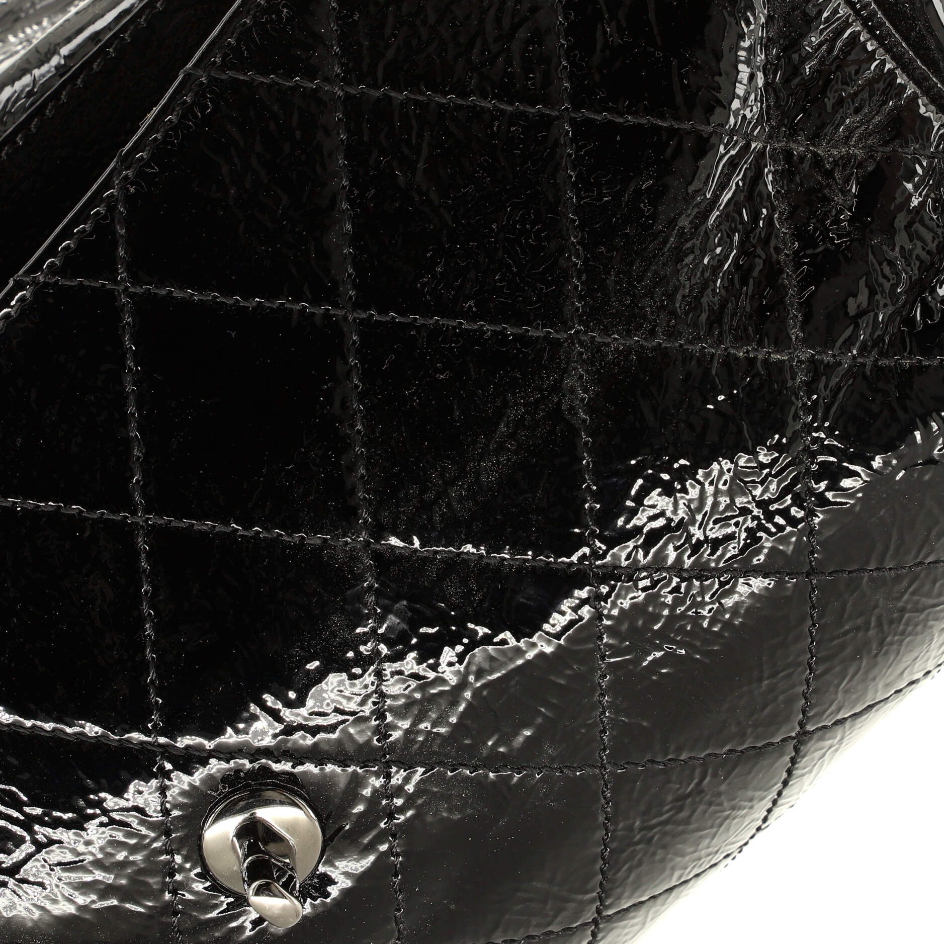 Chanel Ritz Flap Bag Quilted Patent Small