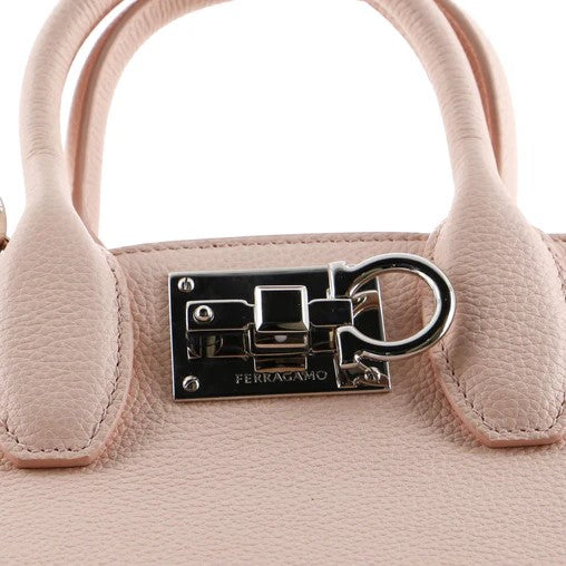 Salvatore Ferragamo Studio Satchel Leather Small