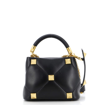 Valentino Garavani Roman Stud Top Handle Bag Quilted Leather Mini