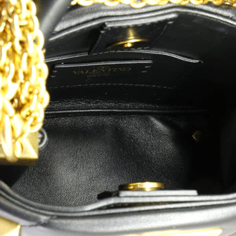 Valentino Garavani Roman Stud Top Handle Bag Quilted Leather Mini