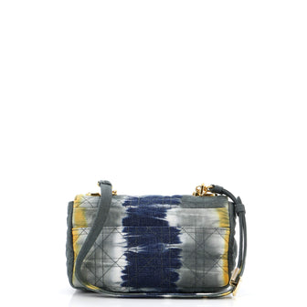 Christian Dior Caro Bag Cannage Quilt Tie Dye Denim Small