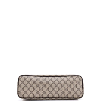 Gucci Convertible Zip Tote GG Coated Canvas Small