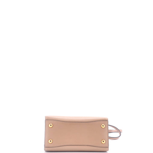 Prada Bibliotheque Tote Saffiano with City Calf Mini