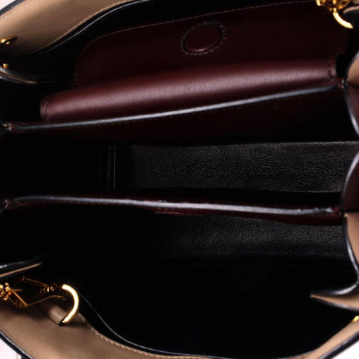 Prada Bibliotheque Tote Saffiano with City Calf Mini