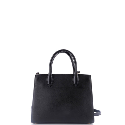 Prada Bibliotheque Tote Saffiano with City Calf Small