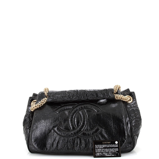 Chanel Rodeo Drive Accordion Flap Bag Patent Vinyl Medium