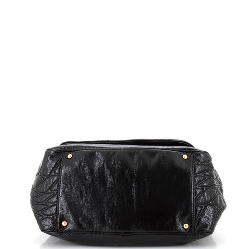 Chanel Rodeo Drive Accordion Flap Bag Patent Vinyl Medium