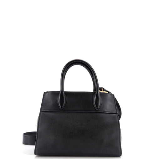 Prada Paradigme Tote Saffiano with City Calf Mini