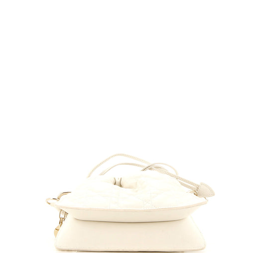 Christian Dior Milly Drawstring Chain Bag Cannage Quilt Lambskin Mini