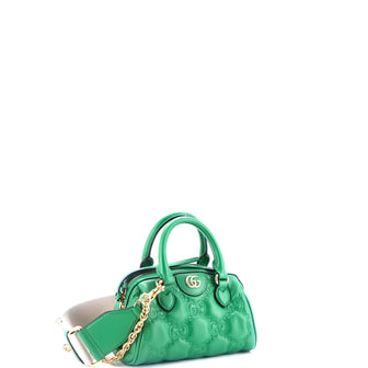 Gucci Ophidia Convertible Boston Top Handle Bag GG Matelasse Leather Mini