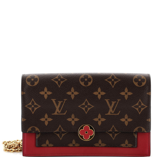Louis Vuitton Flore Chain Wallet Monogram Canvas