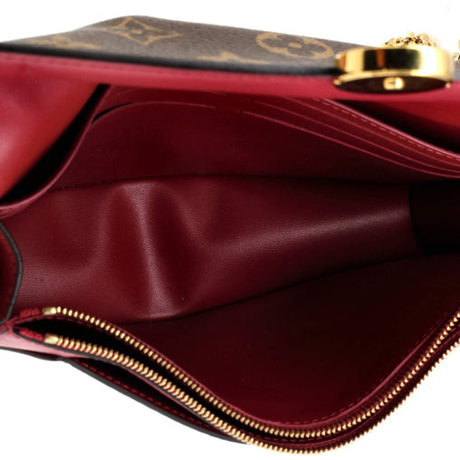 Louis Vuitton Flore Chain Wallet Monogram Canvas