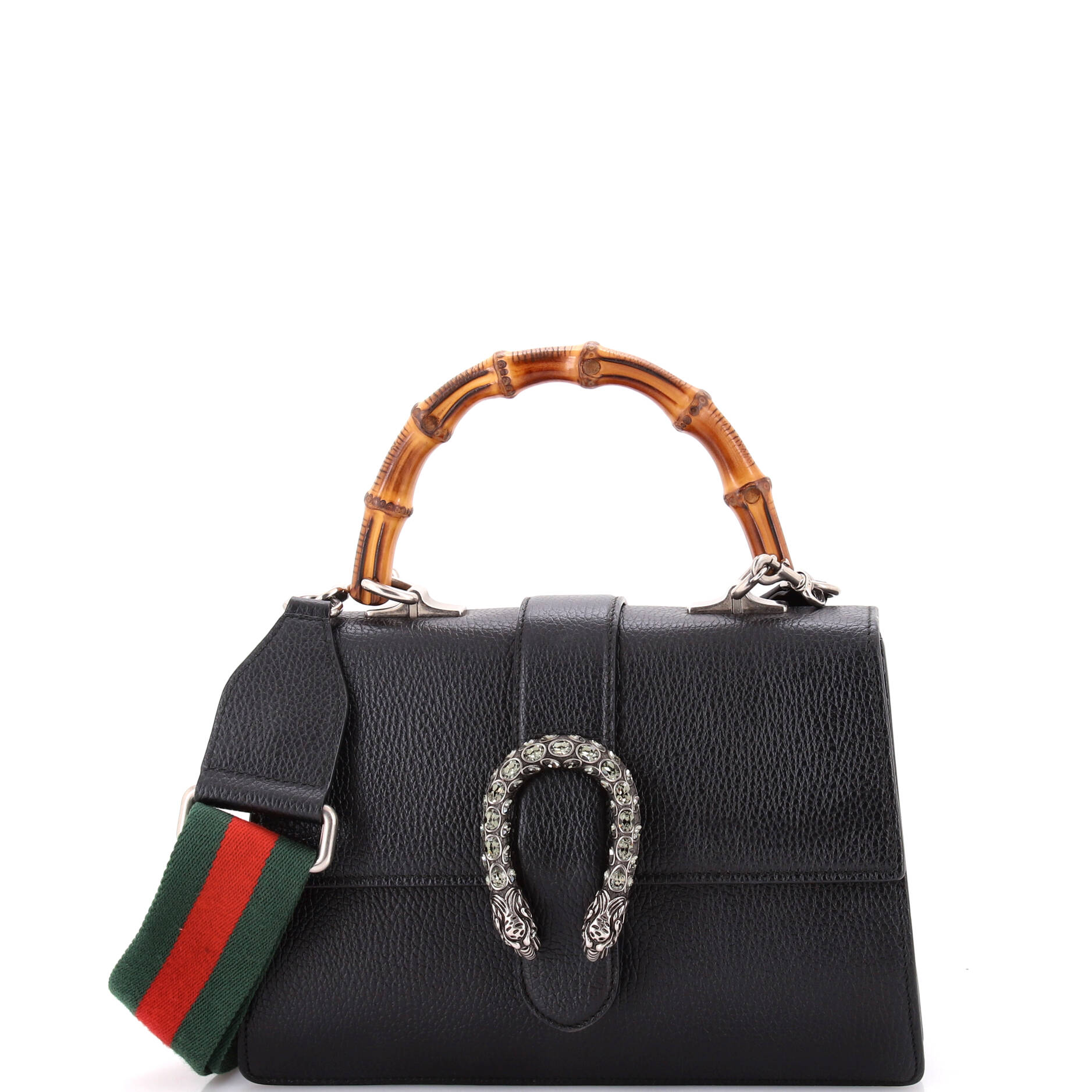 Gucci Dionysus Bamboo Top Handle Bag Leather Medium