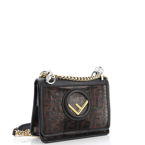 Fendi Kan I F Shoulder Bag Zucca Mesh Small