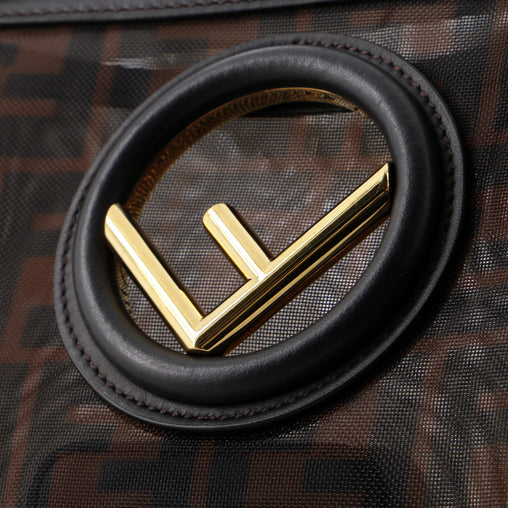 Fendi Kan I F Shoulder Bag Zucca Mesh Small
