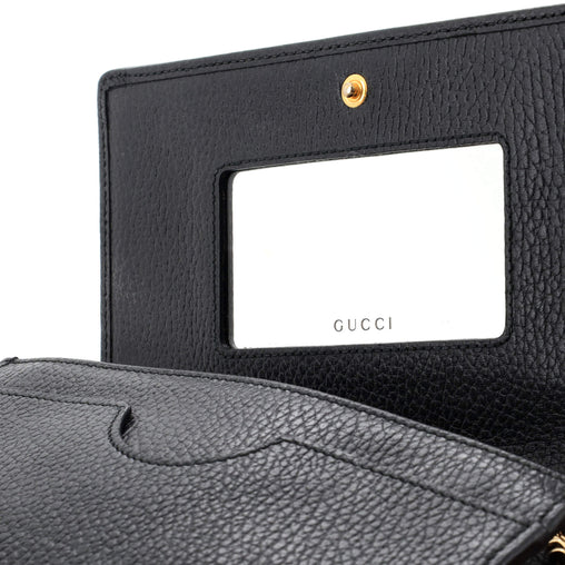 Gucci Petite GG Marmont Chain Wallet Leather Mini