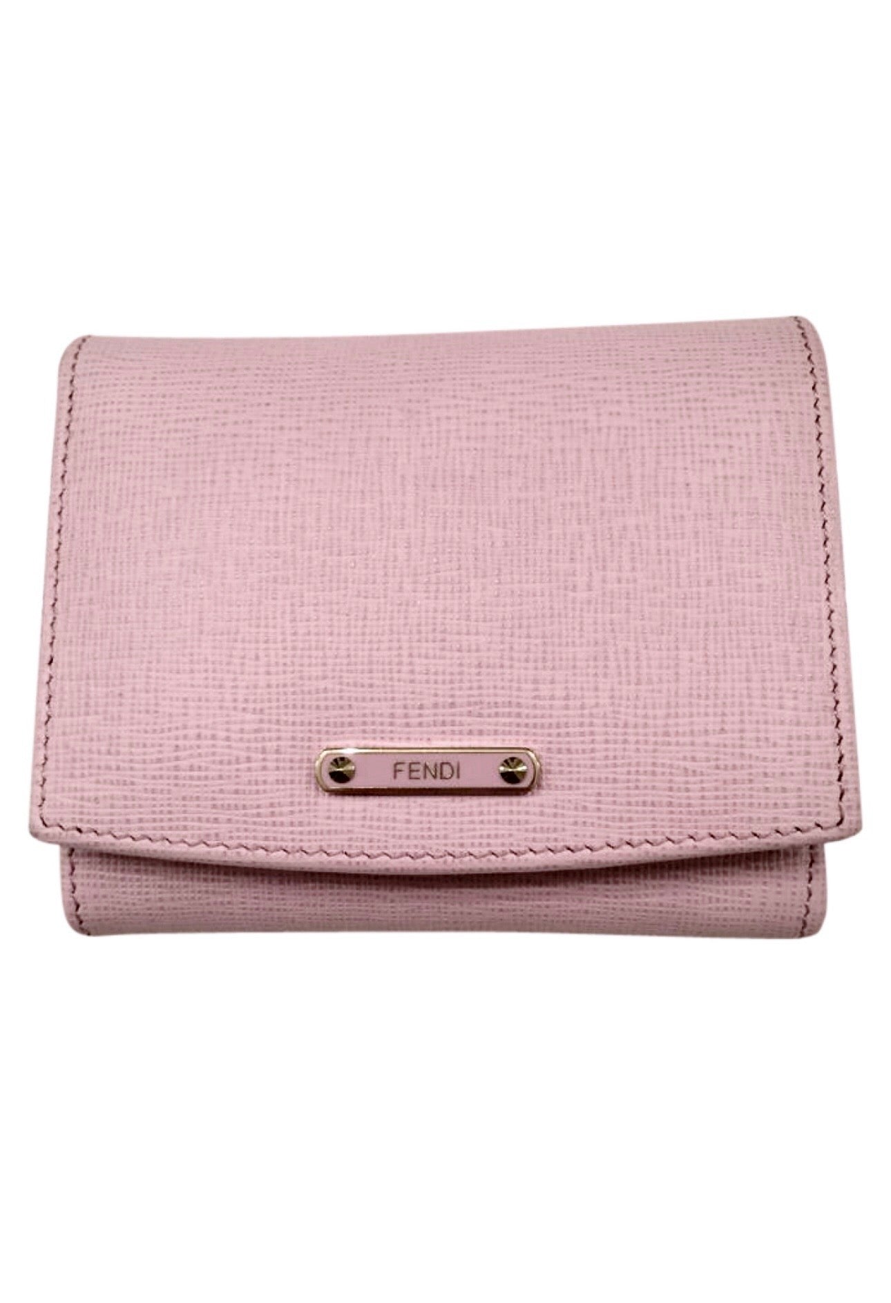 Fendi Pink Leather Small Crayons Wallet