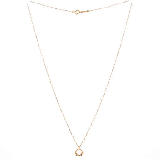 Tiffany & Co. Paloma Picasso Olive Leaf Pendant Necklace 18K Yellow Gold with Pearl