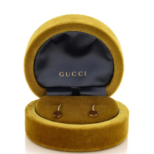 Gucci GG Drop Earrings 18K Yellow Gold