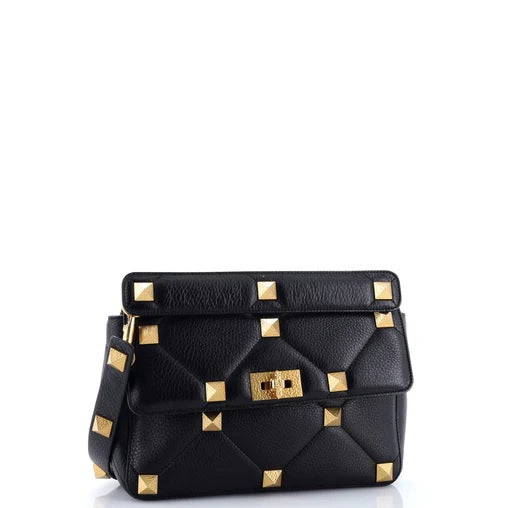Valentino Garavani Roman Stud Flap Bag Quilted Leather Large