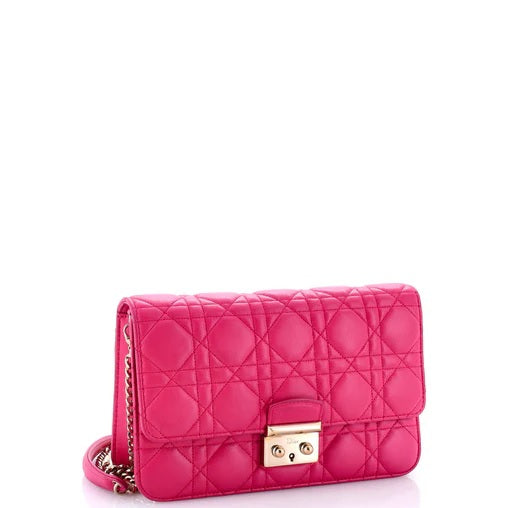 Christian Dior Miss Dior Promenade Pouch Cannage Quilt Lambskin Large
