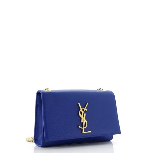 Saint Laurent Classic Monogram Crossbody Bag Grainy Leather Small