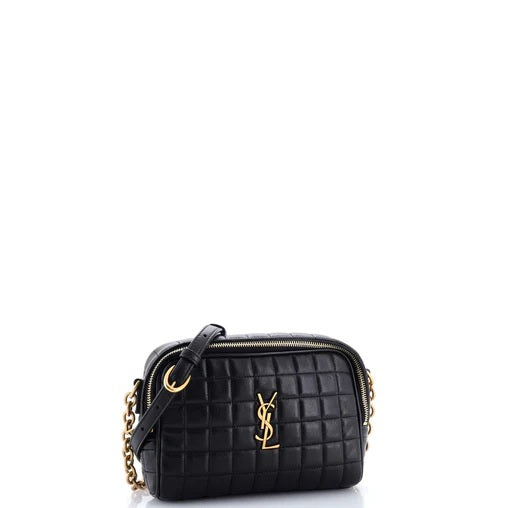 Saint Laurent Cassandre Chain Camera Bag Quilted Leather Mini