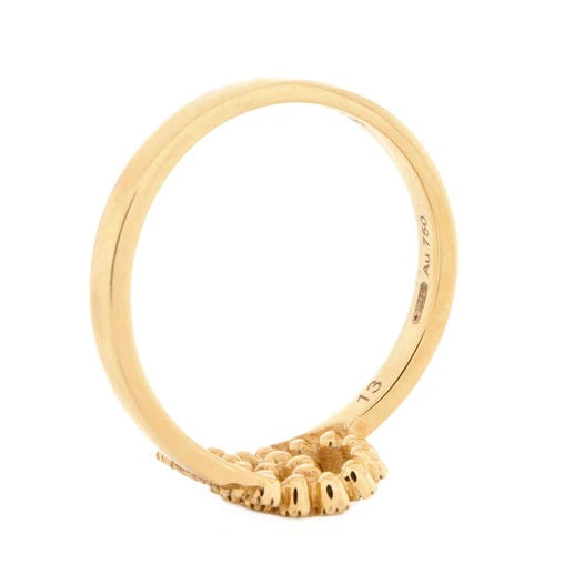 Gucci GG Running Ring 18K Yellow Gold with Diamonds