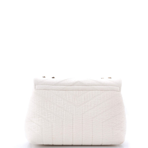 Saint Laurent Loulou Shoulder Bag Matelasse Chevron Fabric Small