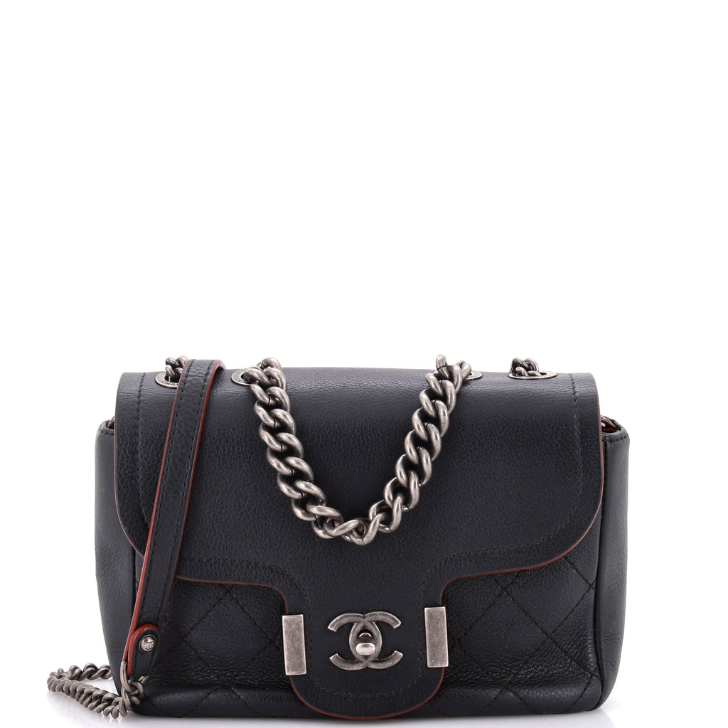 Chanel Archi Chic Flap Bag Quilted Grained Calfskin Small