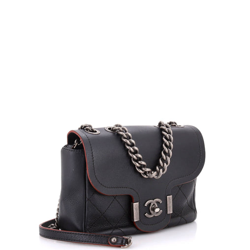 Chanel Archi Chic Flap Bag Quilted Grained Calfskin Small