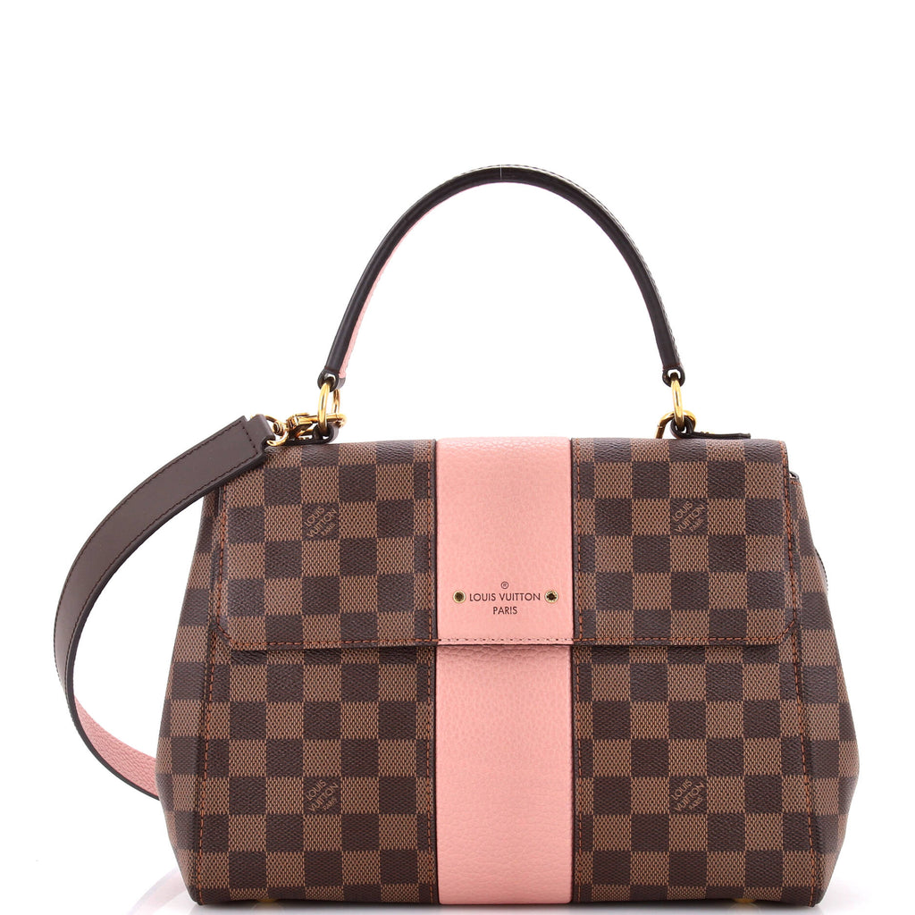 Louis Vuitton Bond Street Handbag Damier with Leather MM