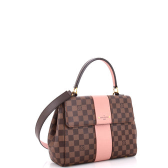 Louis Vuitton Bond Street Handbag Damier with Leather MM