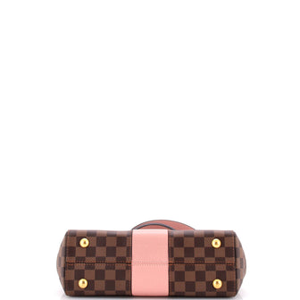 Louis Vuitton Bond Street Handbag Damier with Leather MM