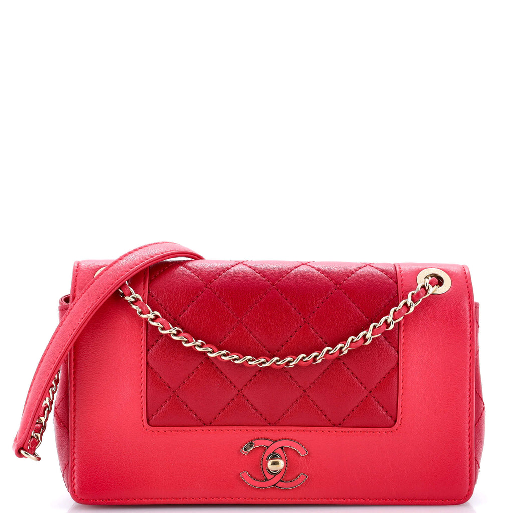 Chanel Mademoiselle Vintage Flap Bag Quilted Sheepskin Medium