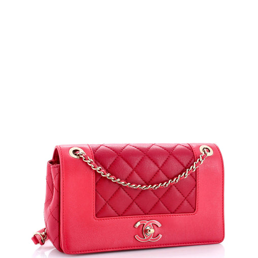 Chanel Mademoiselle Vintage Flap Bag Quilted Sheepskin Medium