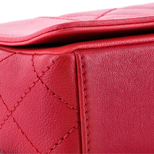 Chanel Mademoiselle Vintage Flap Bag Quilted Sheepskin Medium