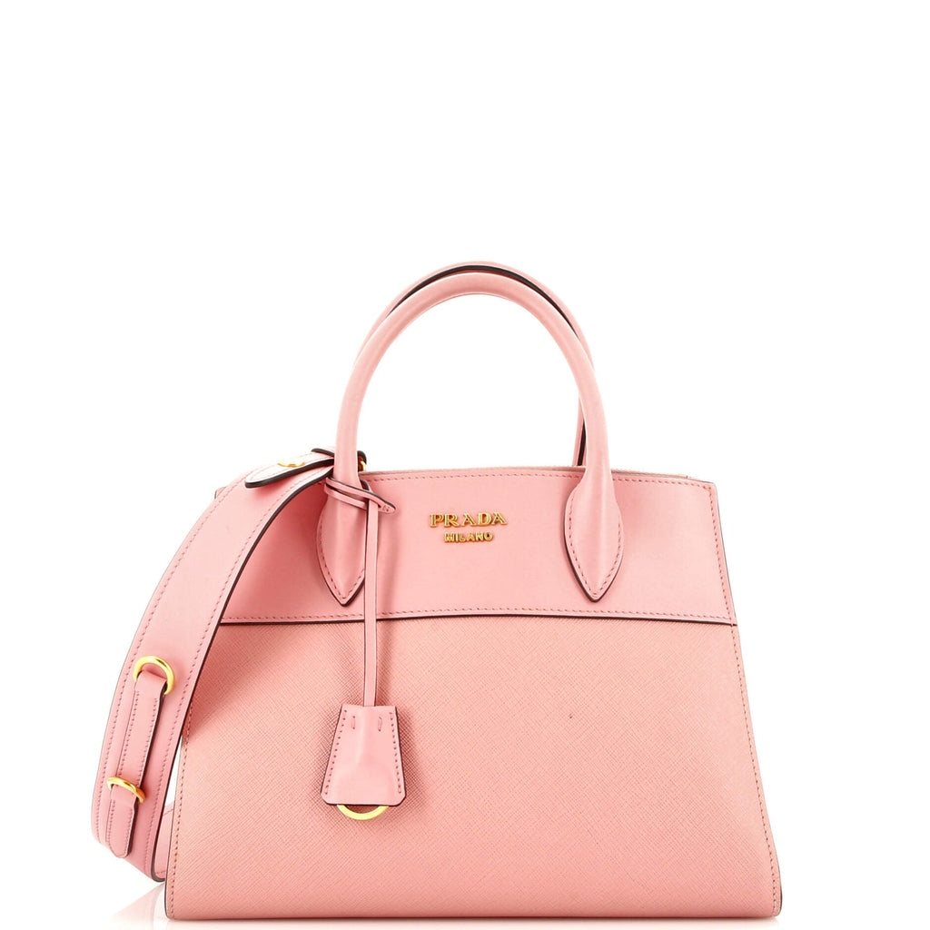Prada Paradigme Tote Saffiano with City Calf Small