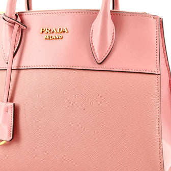 Prada Paradigme Tote Saffiano with City Calf Small