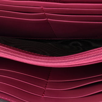 Gucci Padlock Continental Chain Wallet GG Coated Canvas and Leather Long