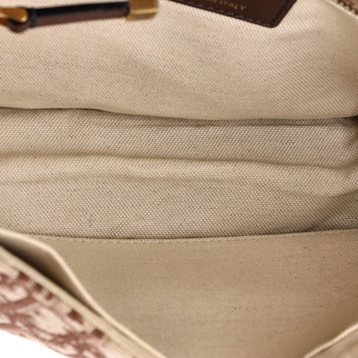 Christian Dior Dioraddict Flap Bag with Strap Oblique Canvas Medium